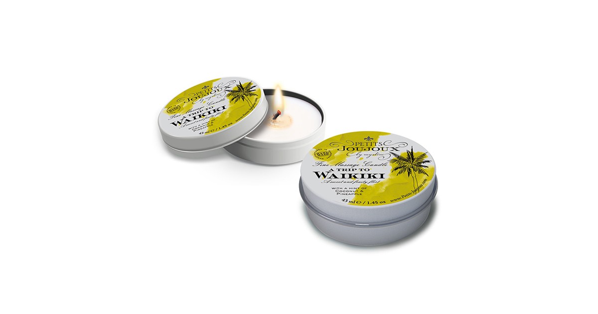 candele per massaggi-Candela massaggi - a trip to Waikiki - 45 ml-LaChatte.it
