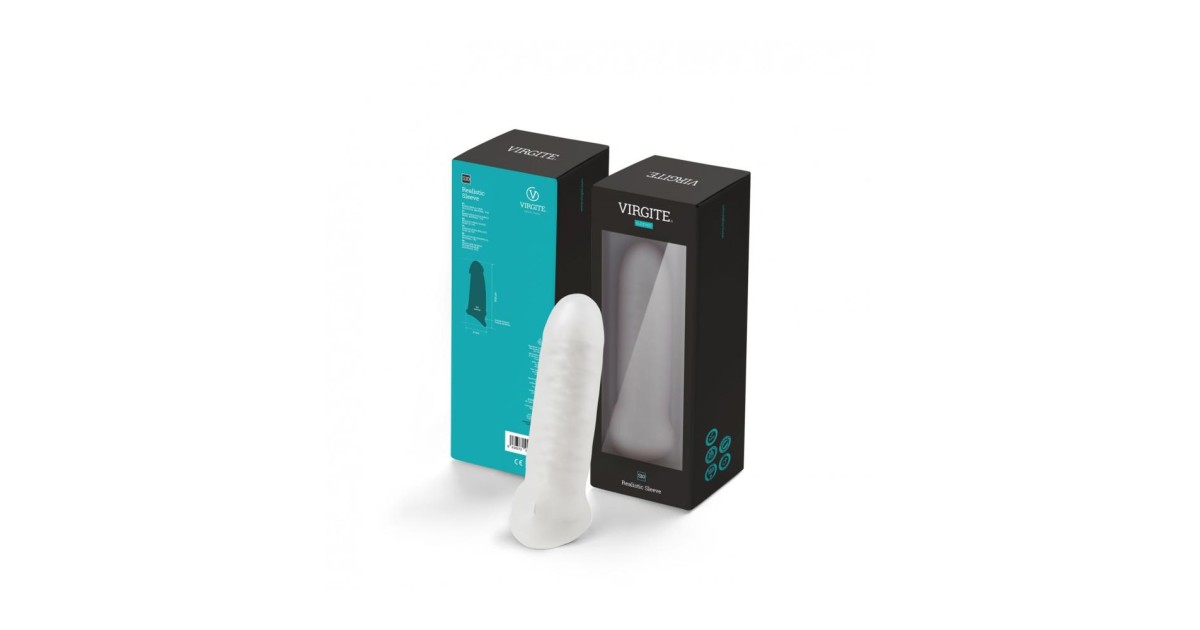 guaine sleeves estensori-Guaina Pene Realistica S10 - 7" - Trasparente-LaChatte.it