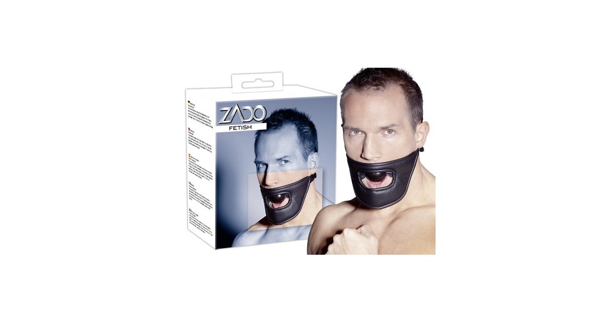 morsi, ball gag-zado MORSO IN SILICONE con cinghia in pelle-LaChatte.it