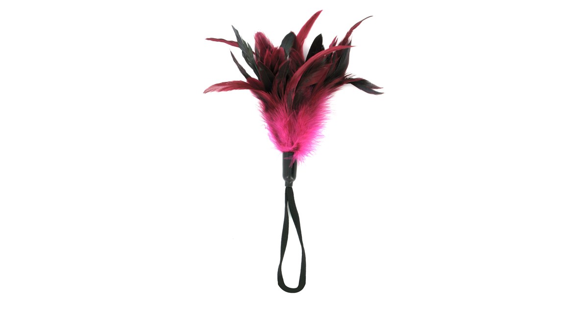 piumini solleticatori-Solleticatore con piumeSportsheets - Pleasure Feather Rose-LaChatte.it