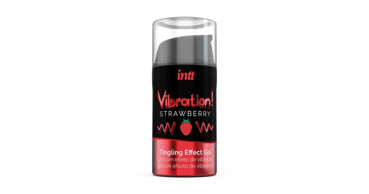 stimolanti commestibili-Gel Vibrante Fragola - 15 ml-LaChatte.it