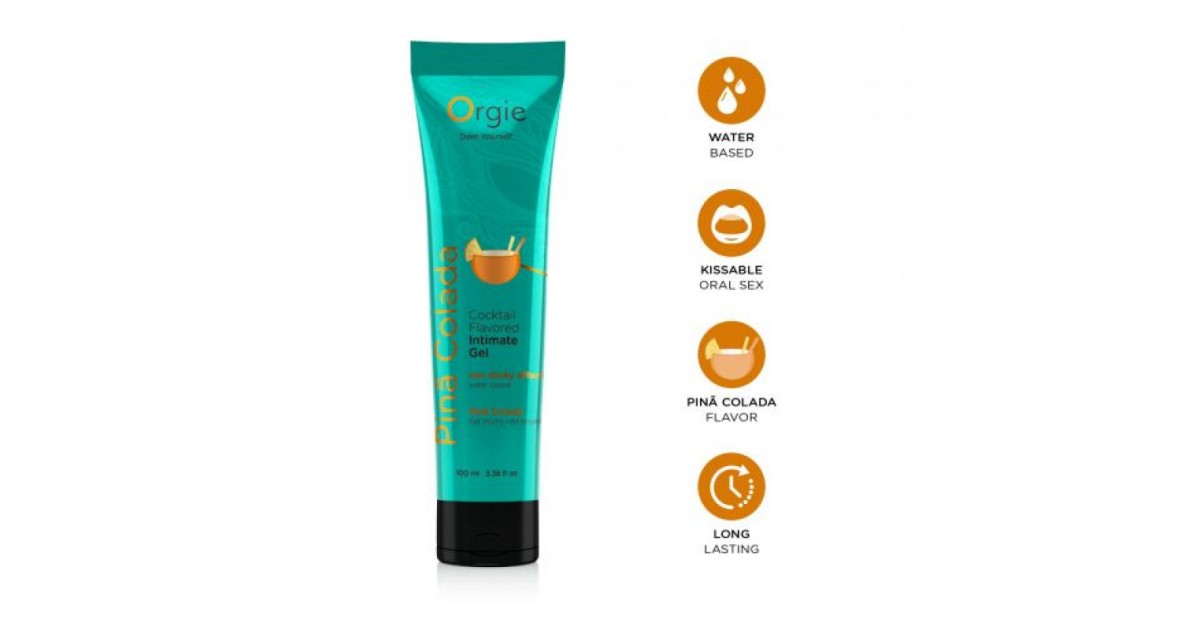  aromatizzati-Lubrificante Orgie Cocktail Piña Colada 100 ml-LaChatte.it