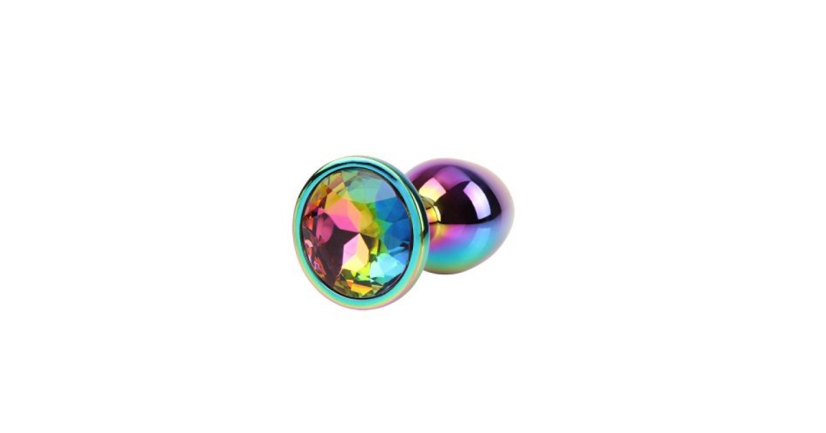 anal bijoux-Rainbow Gem Metal Plug S-LaChatte.it