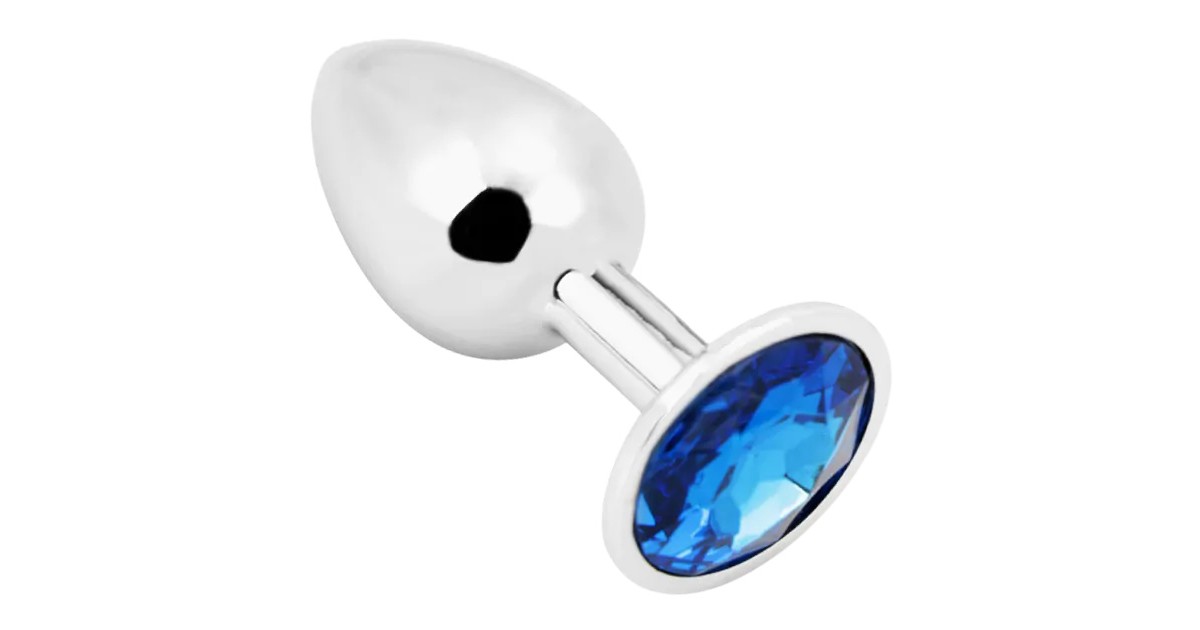 anal bijoux-Rosebud Anal Plug L Blue-LaChatte.it