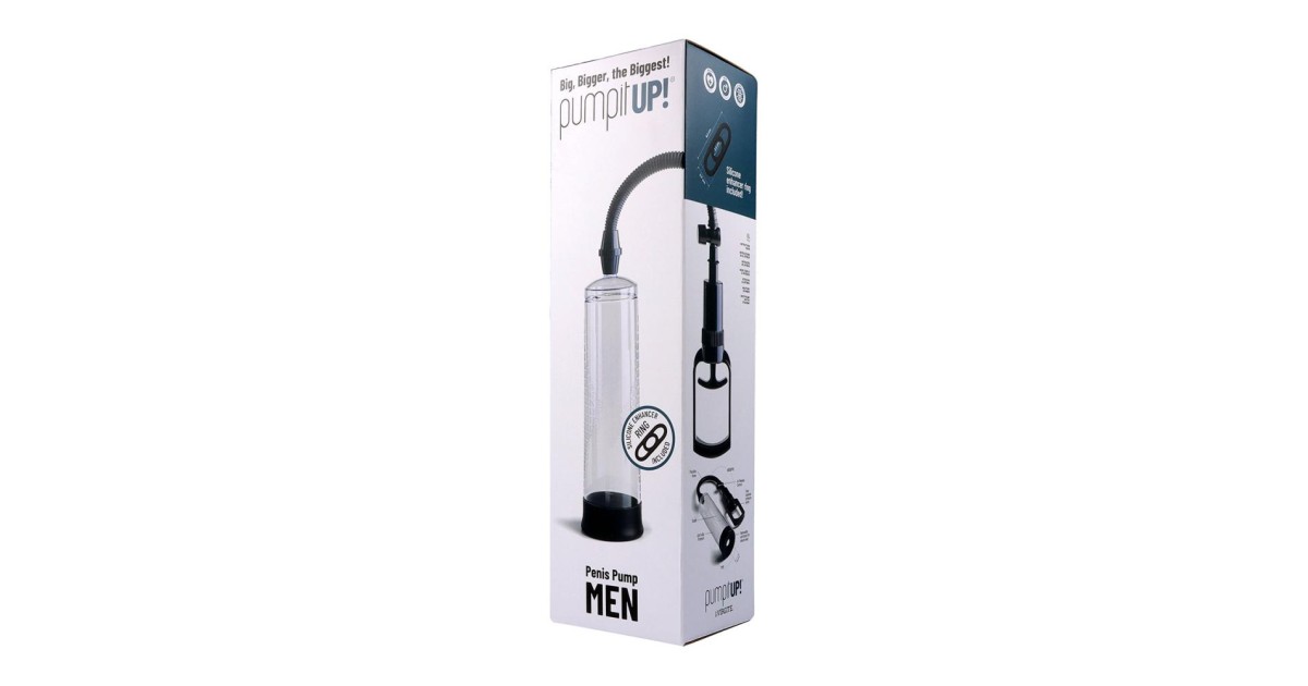 pompe e attrezzi-Pump It By Virgite - Pompa Pene con Maniglia - Grigio-LaChatte.it