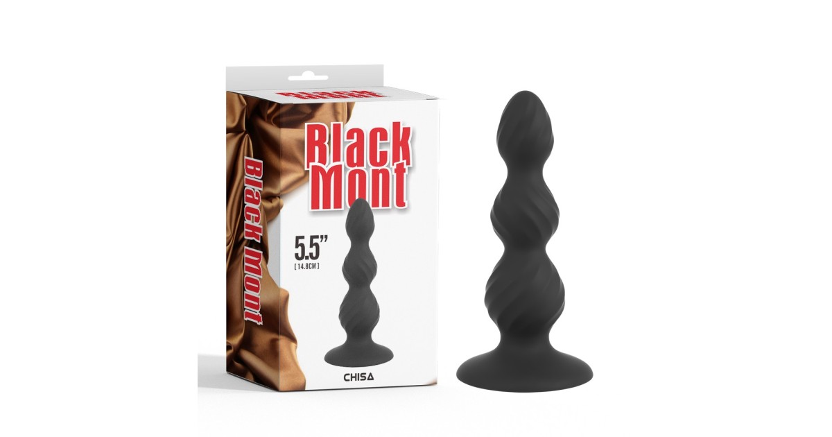  non vibranti-Plug Anale Black Mont in Silicone Nero 14,8 cm-LaChatte.it