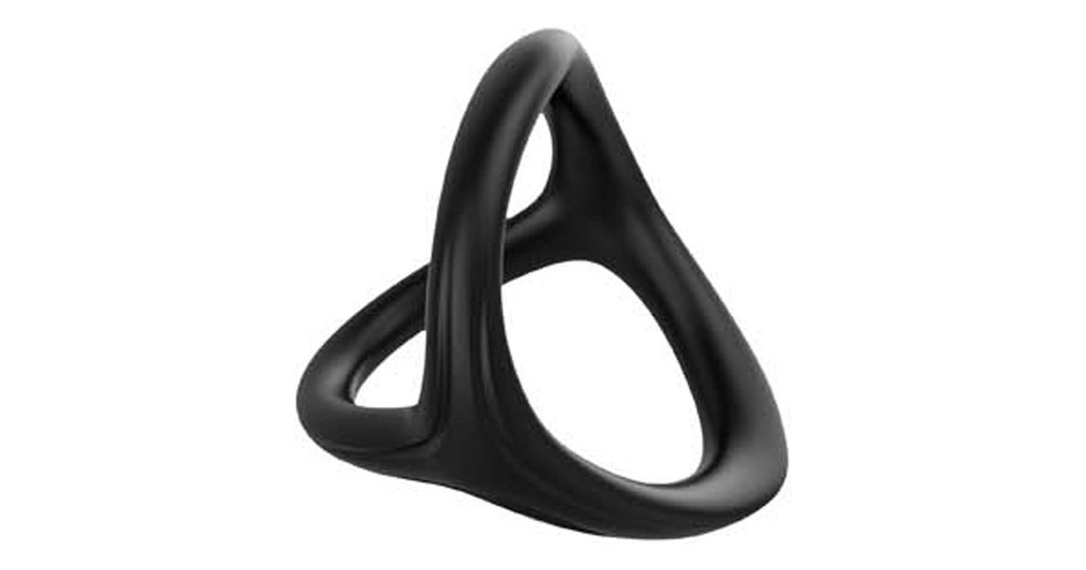  flessibili-Anello Triplo Cock Ring Stay Hard Black-LaChatte.it