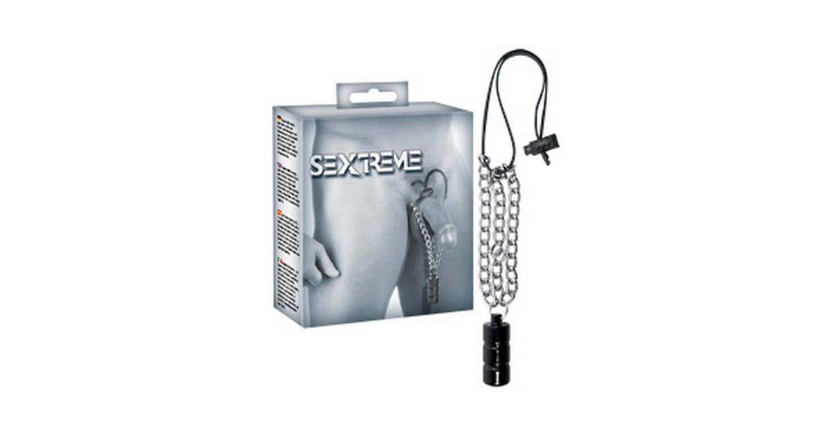  in pelle-Anello per pene con pesi Strap & Pull-LaChatte.it