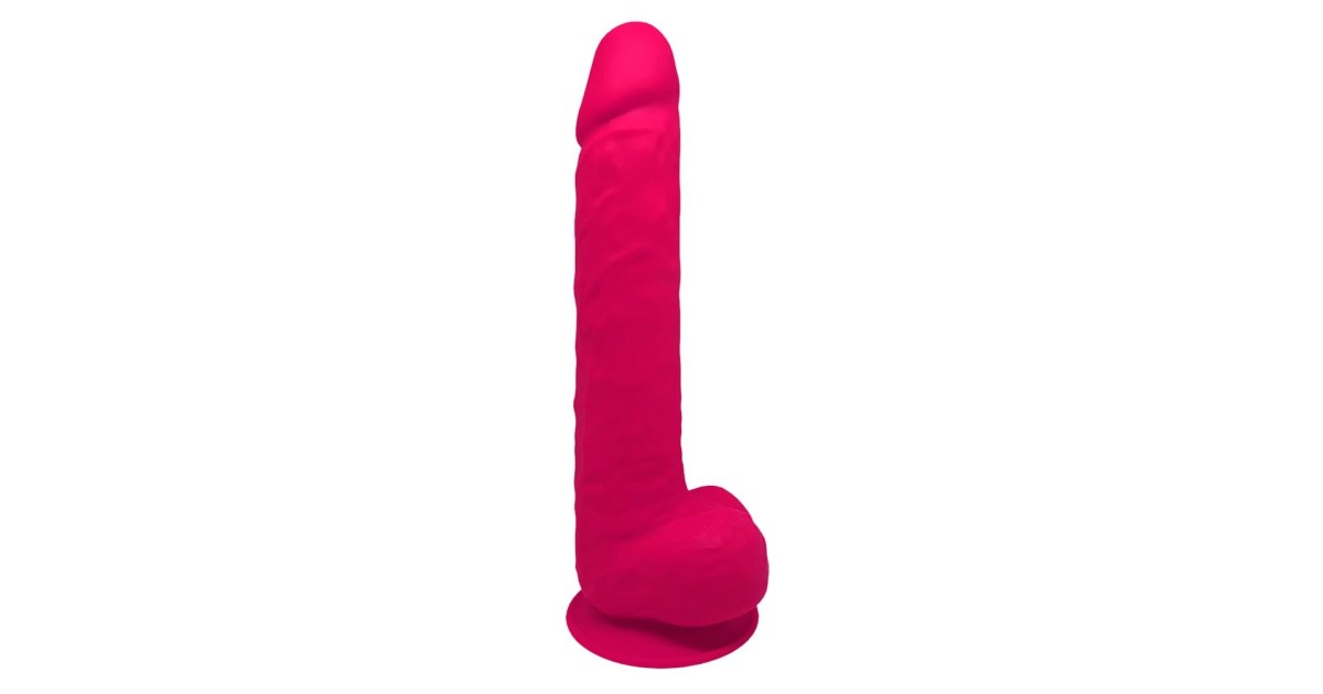 falli grandi - fisting-Premium Silicone Dildo Fucsia 38 cm-LaChatte.it