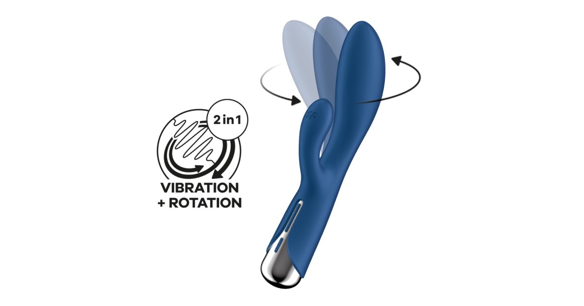 vibratori rabbit-Spinning Rabbit 1 Blue-LaChatte.it