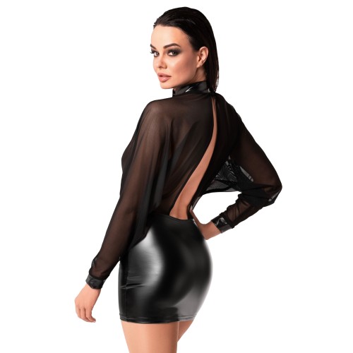 abbigliamento BDSM donna-F348 Opium Mini Dress-LaChatte.it