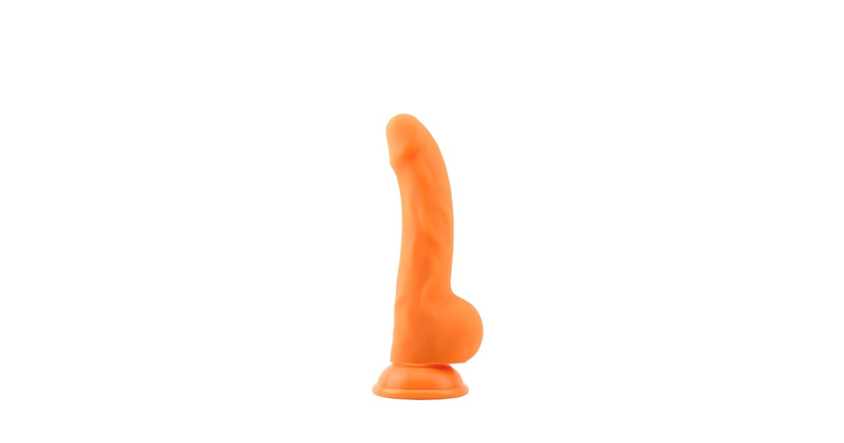 falli realistici-Orange Dildo Deluxe 01-LaChatte.it