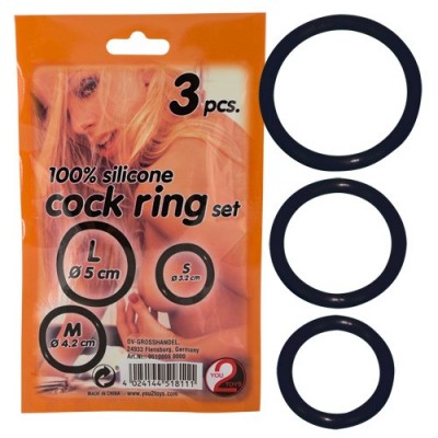 Cockrings in silicone - 3 pezzi diametro 32mm 42 mm 50mm