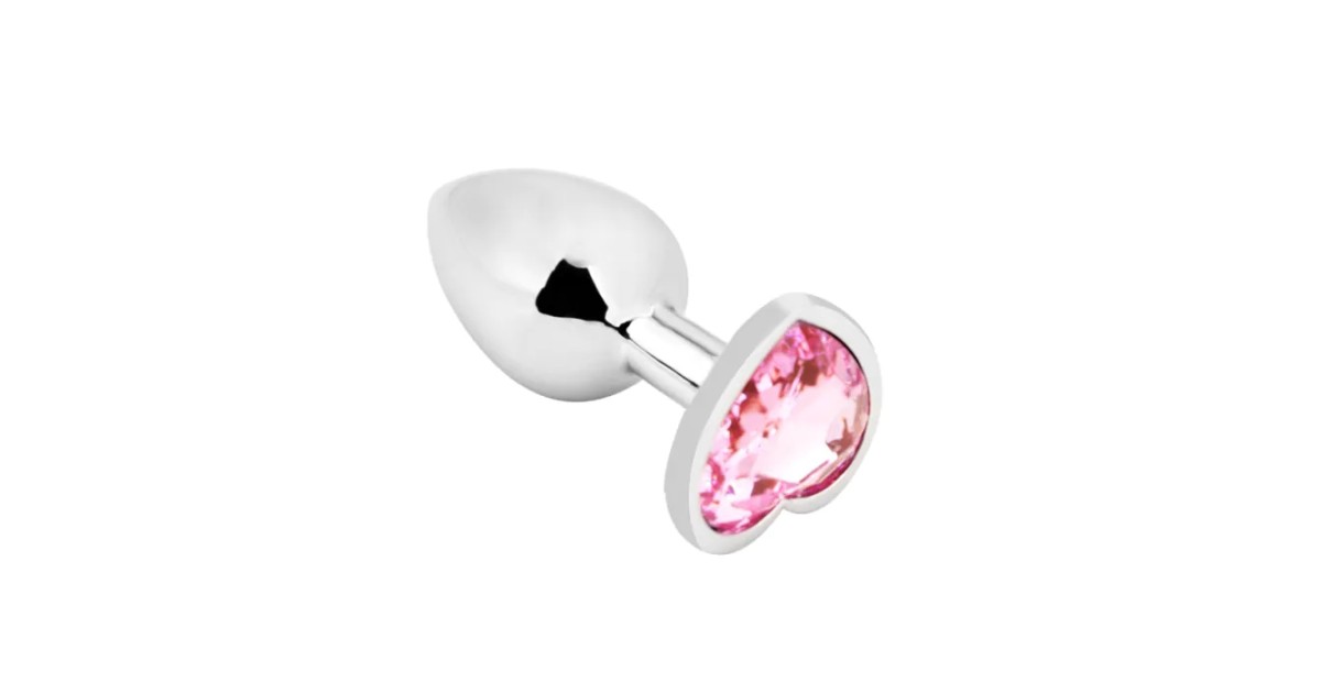 anal bijoux-Heart Shape Anal Plug S Pink-LaChatte.it