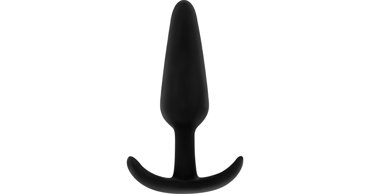  non vibranti-Plug Anale Mini in Silicone Nero 8 cm-LaChatte.it