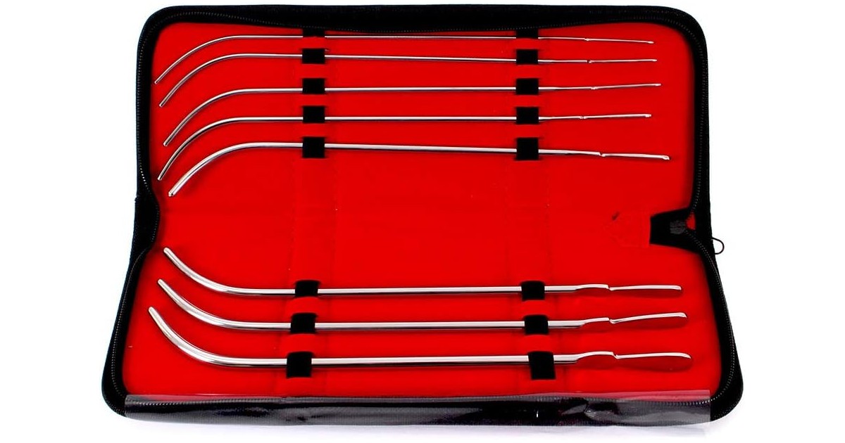 sonde uretra-Van Buren Urethral Sounds Set di 8 sonde uretrali-LaChatte.it