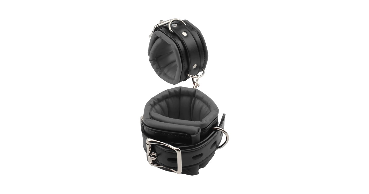 manette e cavigliere-Soft Hand Cuffs Black-LaChatte.it