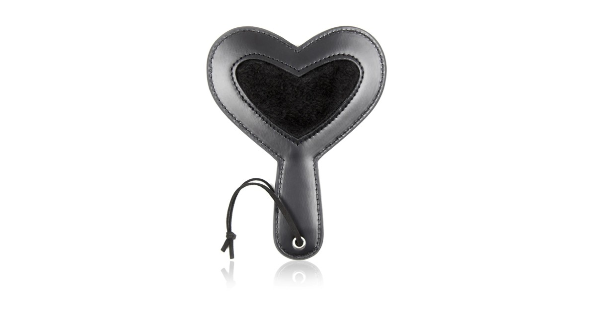 fruste e paddle-Heart Shape Paddle 20cm black-LaChatte.it