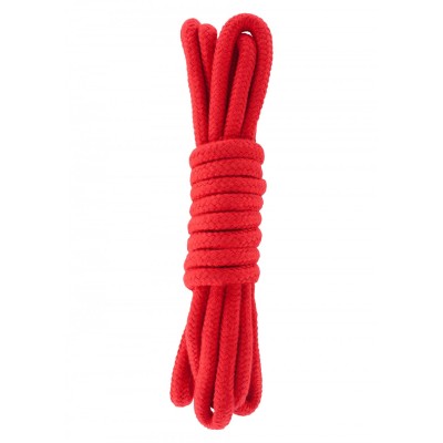 Corda bondage in puro cotone 3 metri colore rosso