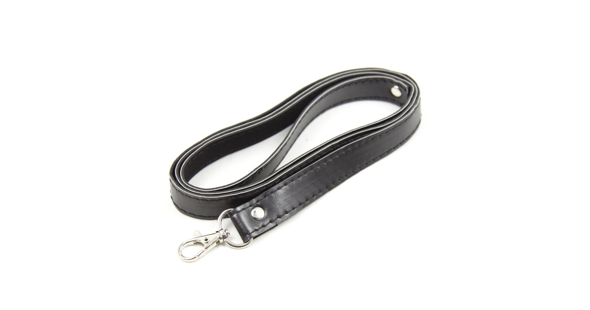 kit bondage e sadomaso-Leash Black-LaChatte.it