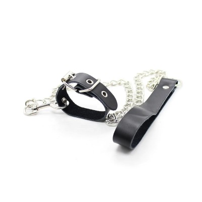 Penis Strap with chain black