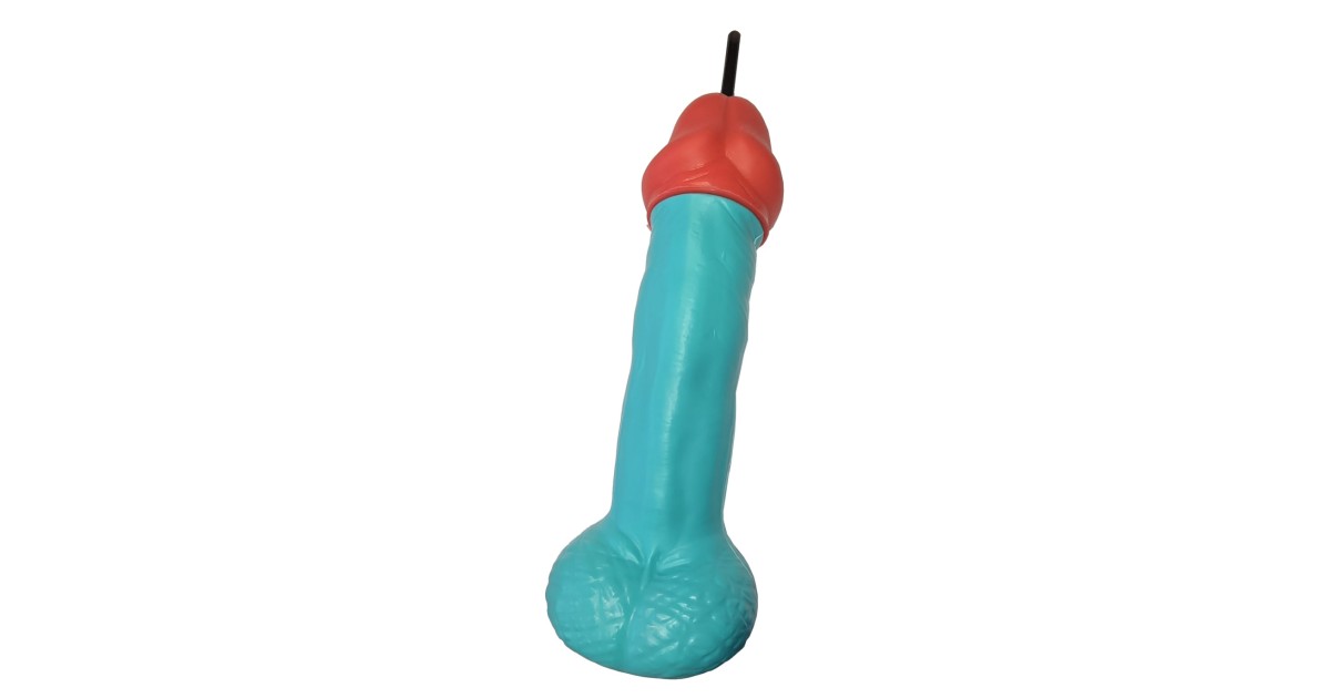 scherzi per lei-Borraccia Azzurra a Forma di Pene 500 ml-LaChatte.it