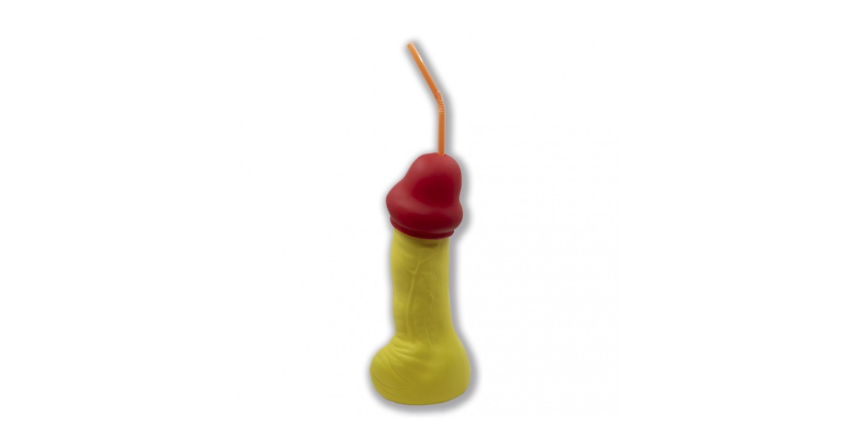 scherzi per lei-Borraccia Gialla a Forma di Pene 500 ml-LaChatte.it