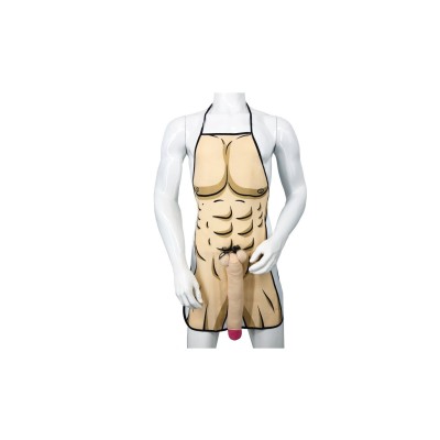 Grembiule scherzoso con pene in peluche