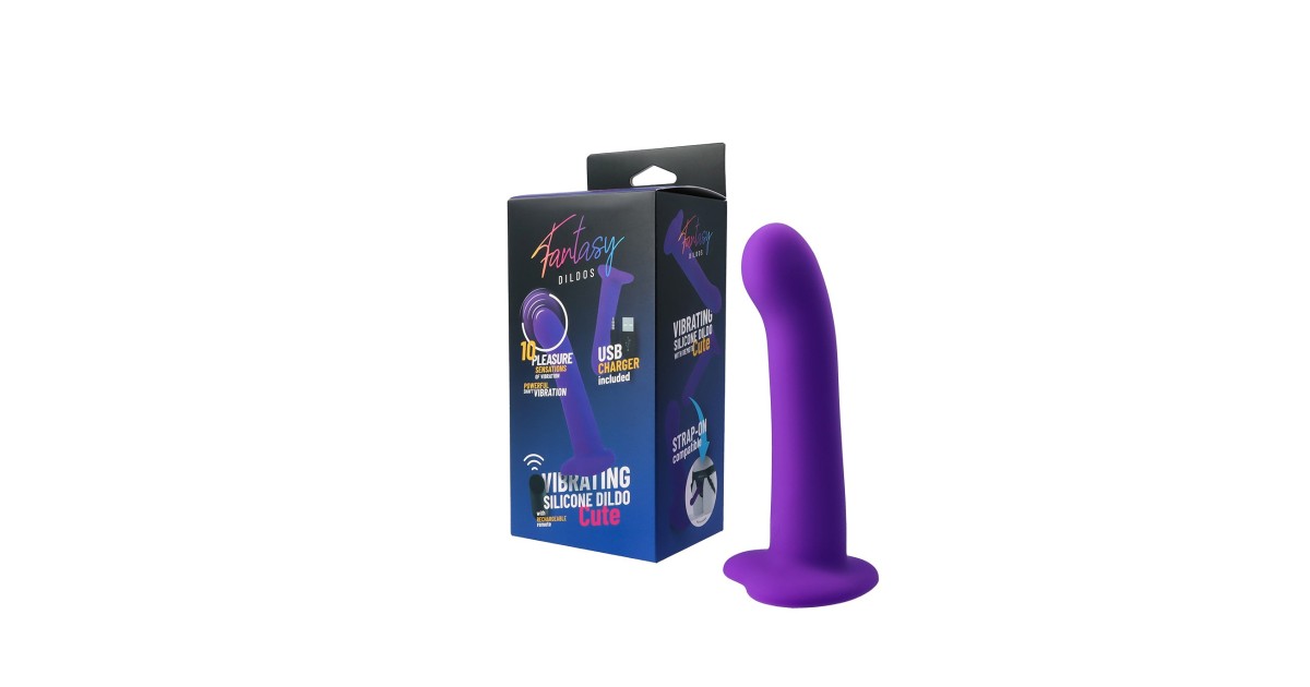 vibratori realistici-Dildo Vibrante Cute Viola-LaChatte.it