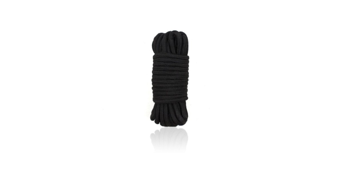 corde e nastri bondage-Corda nera Bondage Black 10 metri-LaChatte.it