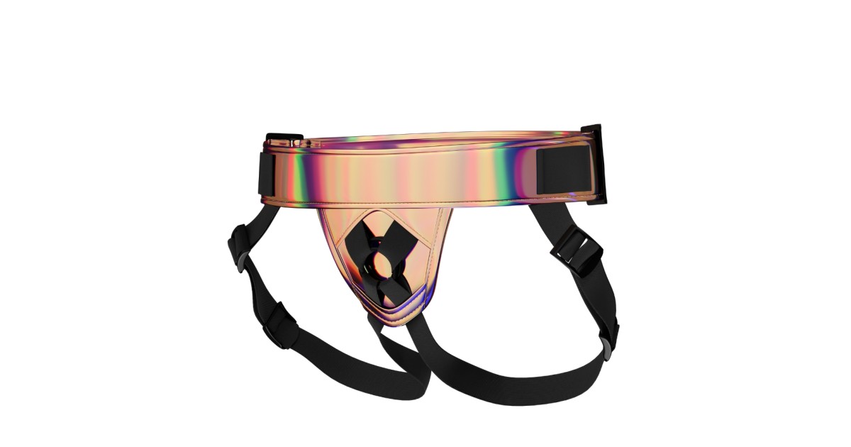 mutande e supporti strap-on senza fallo-Mina Shimmer Strap-On Harness-LaChatte.it