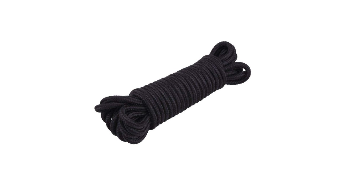 corde e nastri bondage-Mini Silk Rope Nera 10 metri-LaChatte.it