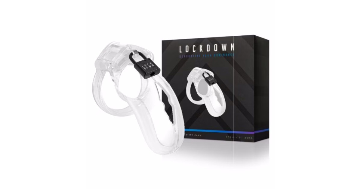 cinture di castità-Lockdown Cintura di Castità Trasparente M-LaChatte.it