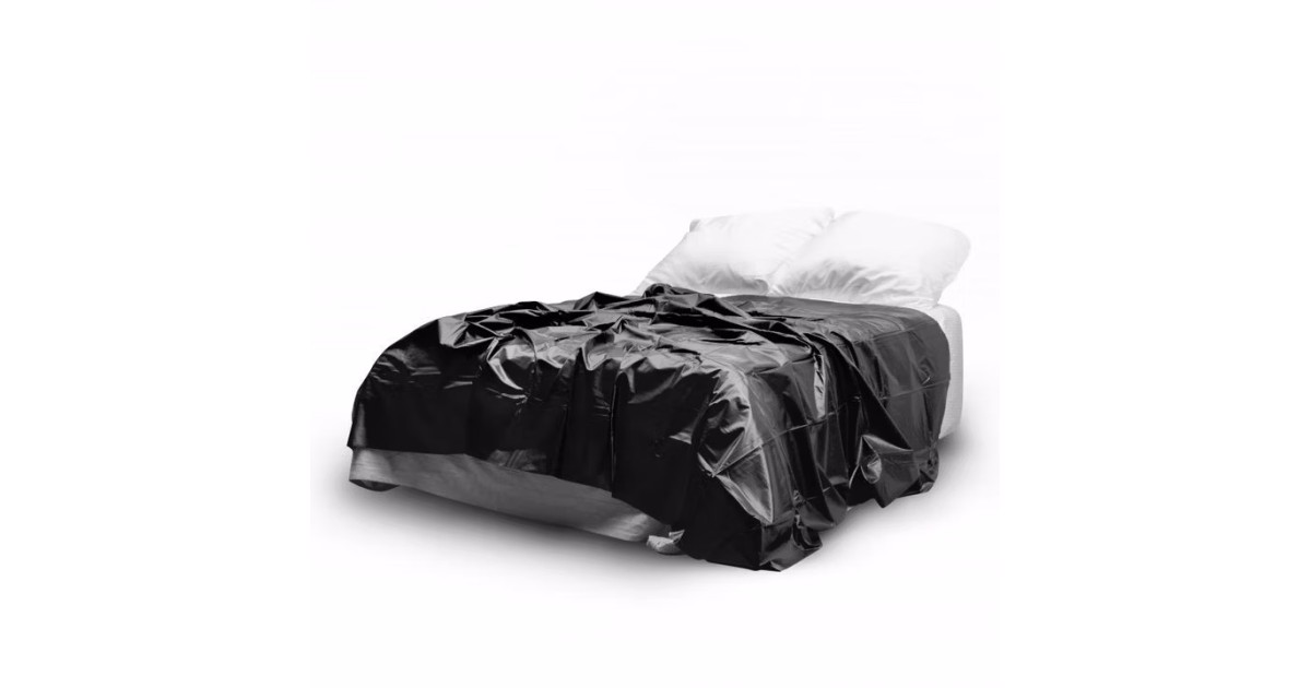 copriletto pvc-Copriletto in Vinile Nero-LaChatte.it