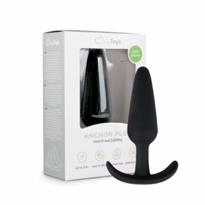 PLUG in SILICONE ANCHOR S NERO 8 CM