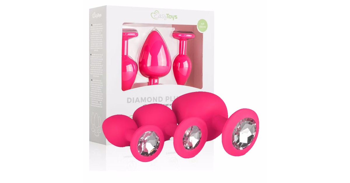 anal play set-Set di Plug Anali in Silicone Fuxia-LaChatte.it