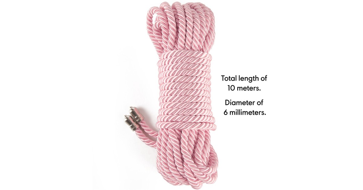 corde e nastri bondage-Rebellion Reign Rose Silky Bondage Rope 10 m-LaChatte.it