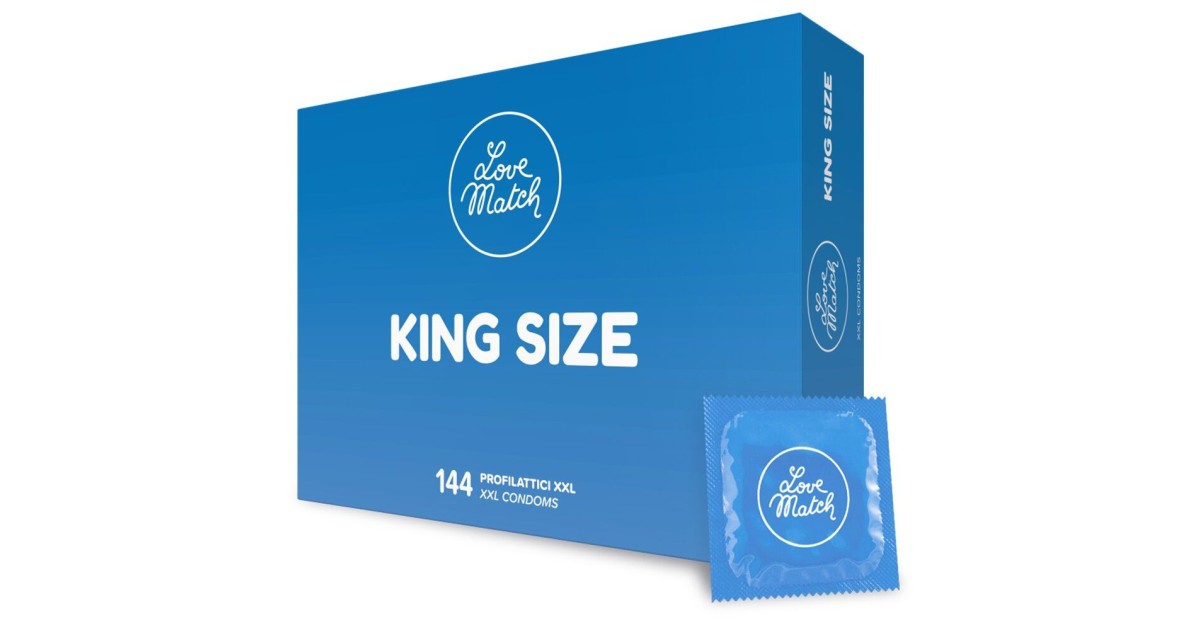  confezioni risparmio-Preservativi Love Match extraLarge 60mm confezione da 144 pezzi-LaChatte.it
