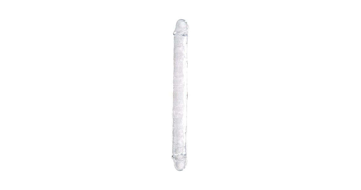 falli doppi-Loving Joy 18 Inch Double Ended Dildo Clear-LaChatte.it