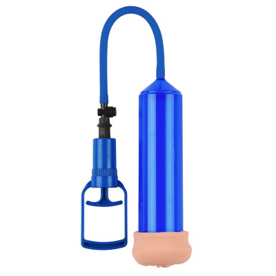 Pompa e Sviluppatore Pene Push Touch Sense Blue