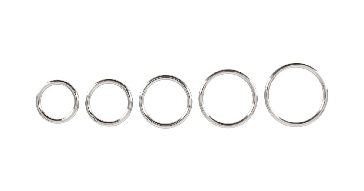  in metallo-Set 5 Anelli per il Pene-LaChatte.it