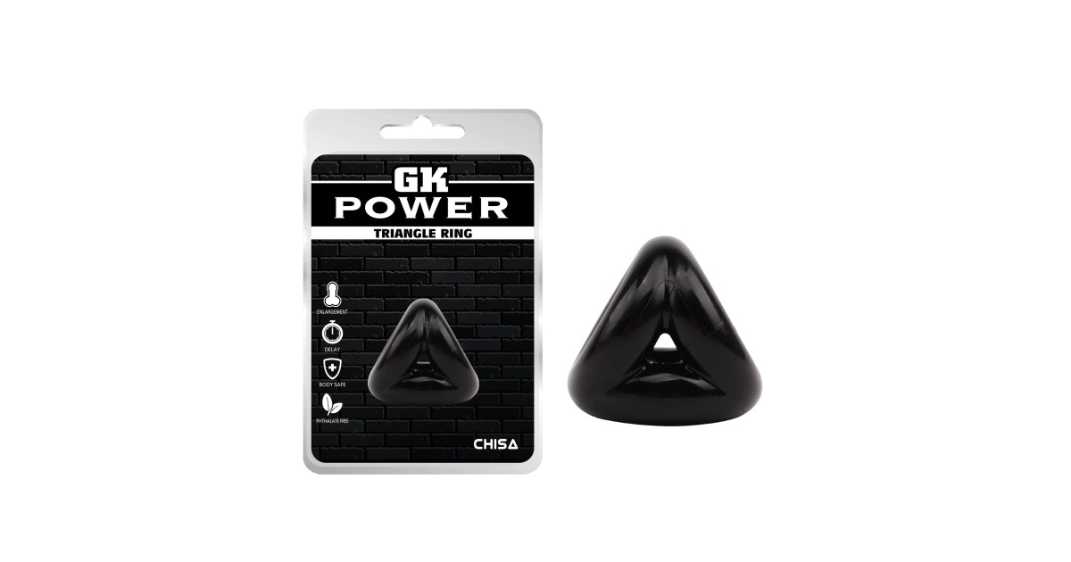  flessibili-Triangle Ring black-LaChatte.it