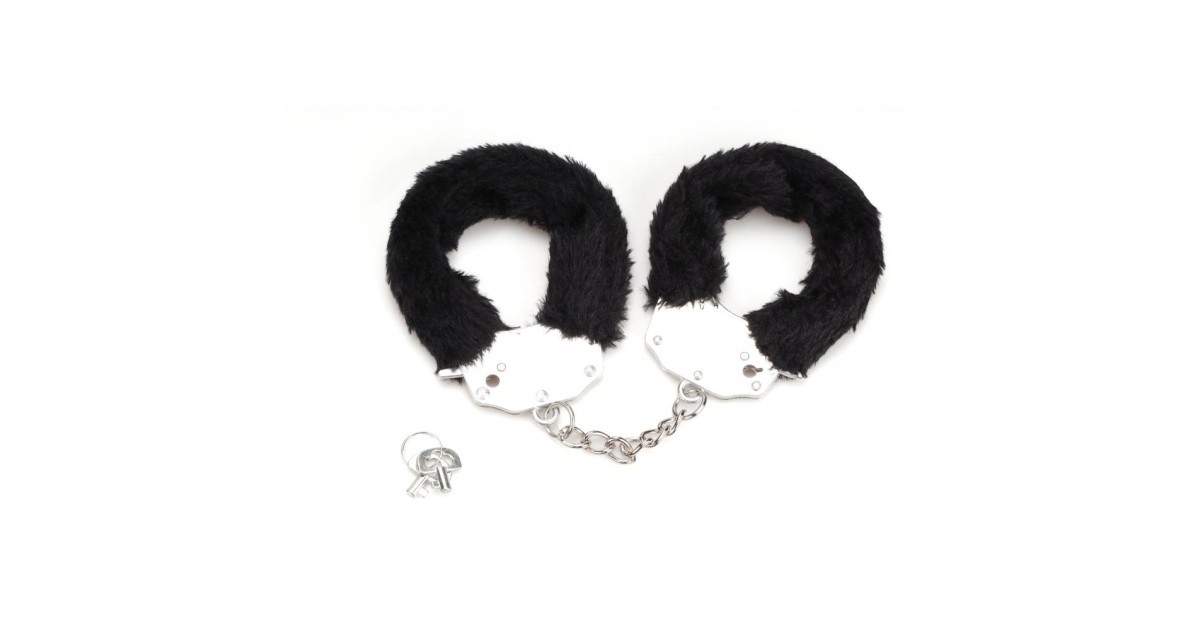 scherzi per lei-Furry Fun Cuffs - Nero-LaChatte.it