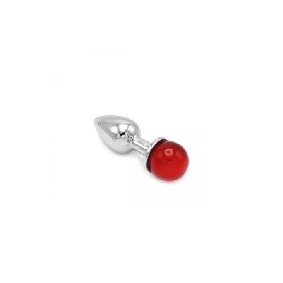 Anal Plug Ball Gem Red