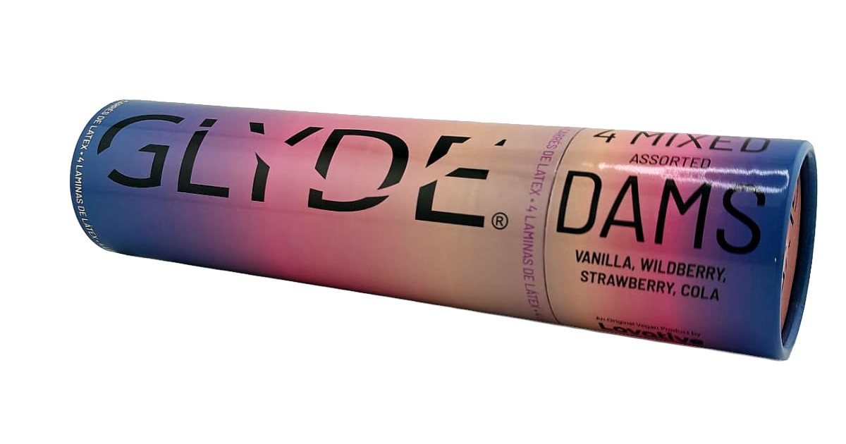 dental dams-GLYDE DAMS BARRIERE IN LATTICE PER SESSO ORALE 4 UNITÀ Gusti Mix-LaChatte.it