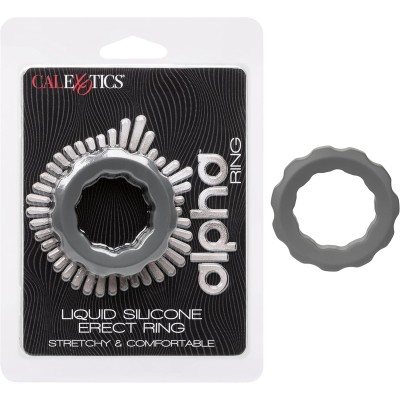 Alpha Erect  Liquid Silicone Ring Grey