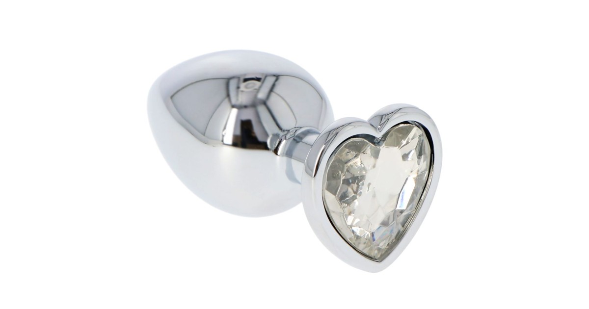 anal bijoux-Plug Anale Cuore L Trasparente-LaChatte.it