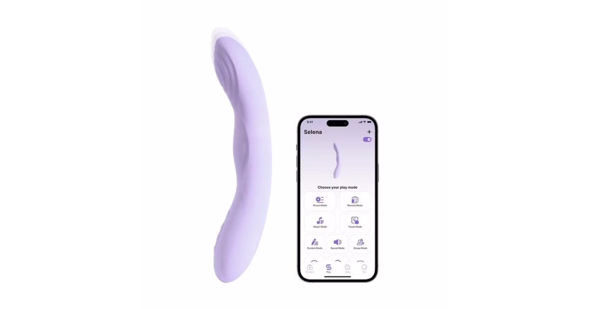 sex toys con app-Selena Heating and Thrusting Vibrator-LaChatte.it