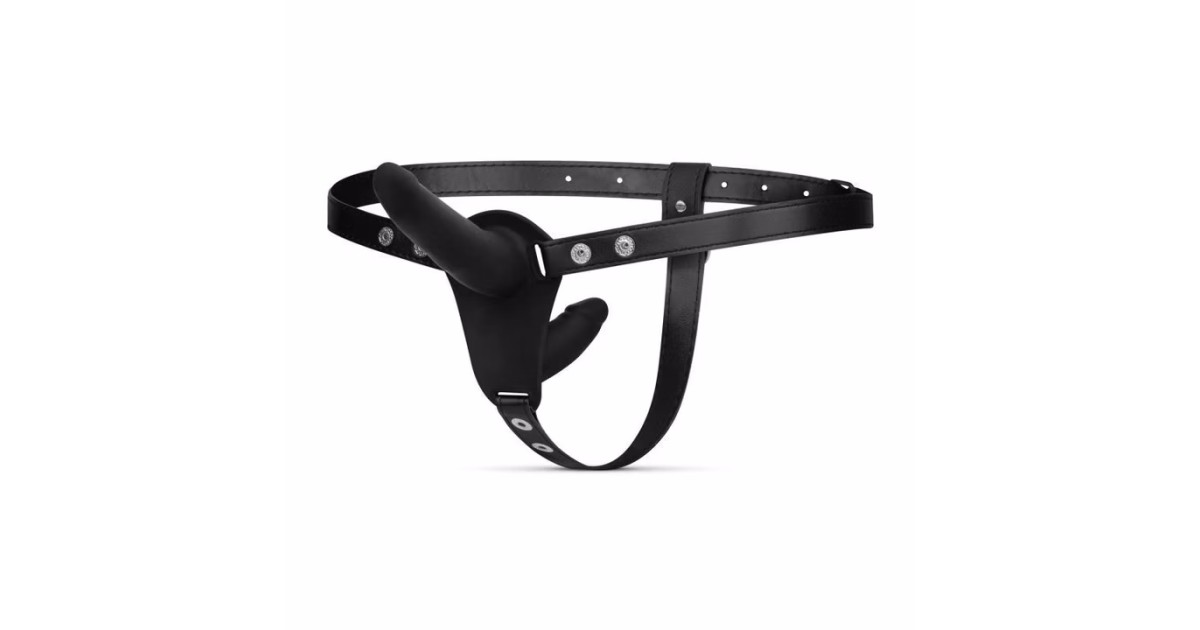 strap-on con due o tre falli-FETISH COLLECTION - DILDO STRAP-ON A DOPPIA FACCIA-LaChatte.it