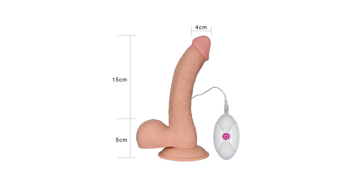 vibratori realistici-8.8" The Ultra Soft Dude - Vibrating 20 cm-LaChatte.it